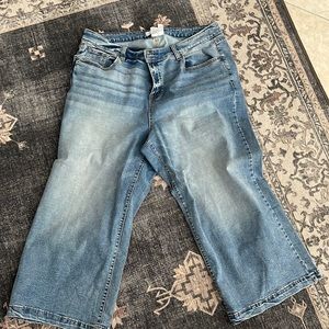 Lane Bryant wide leg crop Jean